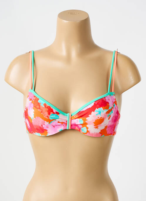 Haut de maillot de bain bretelles élastiquées ajustables haut soutien-gorge balconnet orange MARIE JO femme