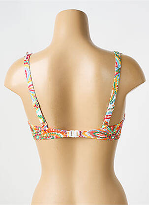 Haut de maillot de bain stretch haut soutien-gorge balconnet orange EMPREINTE femme