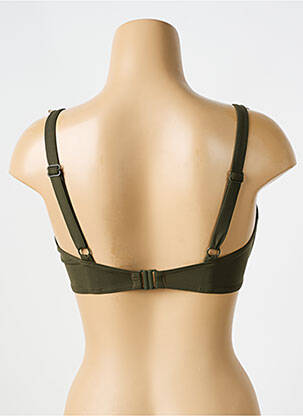 Haut de maillot de bain stretch haut soutien-gorge balconnet vert EMPREINTE femme
