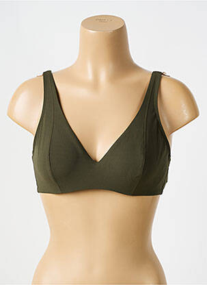 Haut de maillot de bain haut soutien-gorge emboitant haut soutien-gorge emboitant vert EMPREINTE femme