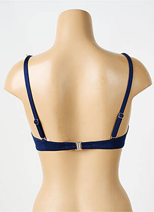Haut de maillot de bain stretch haut soutien-gorge emboitant bleu ANTIGEL femme