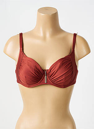 Haut de maillot de bain haut soutien-gorge emboitant haut soutien-gorge emboitant orange ANTIGEL femme