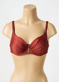 Haut de maillot de bain haut soutien-gorge emboitant haut soutien-gorge emboitant orange ANTIGEL femme