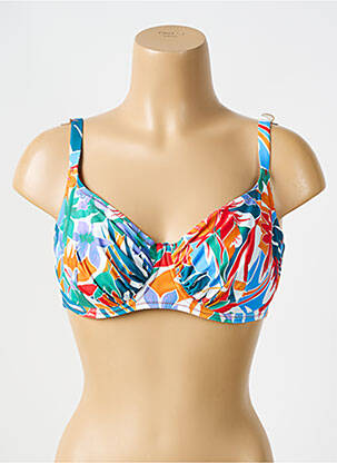 Haut de maillot de bain stretch brassieres orange ANTIGEL femme