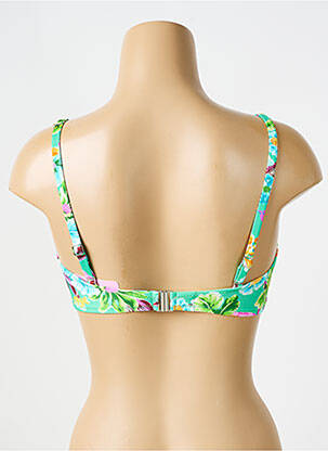 Haut de maillot de bain stretch haut bandeau vert ANTIGEL femme