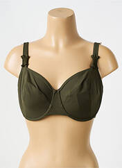 Haut de maillot de bain vert EMPREINTE pour femme seconde vue