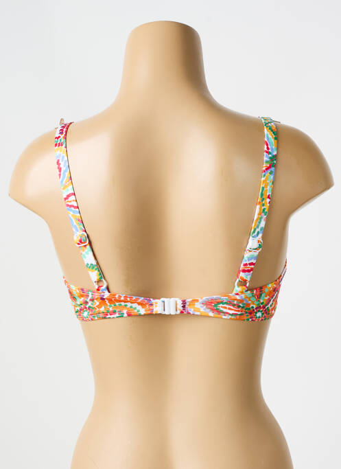 Haut de maillot de bain stretch haut soutien-gorge balconnet orange EMPREINTE femme