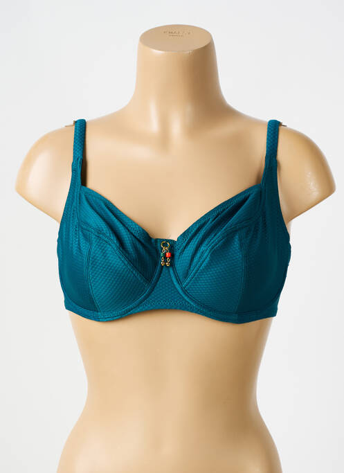 Haut de maillot de bain vert ANTIGEL pour femme