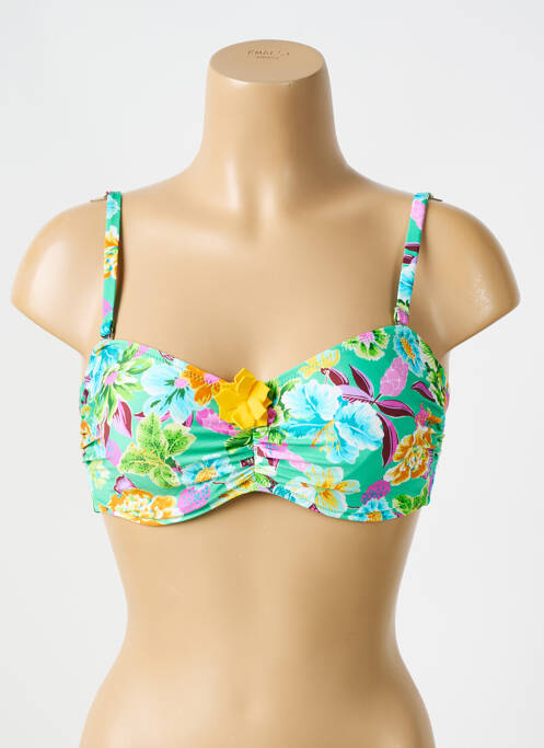 Haut de maillot de bain vert ANTIGEL pour femme