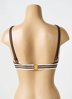 Haut de maillot de bain stretch haut soutien-gorge emboitant marron LISE CHARMEL femme
