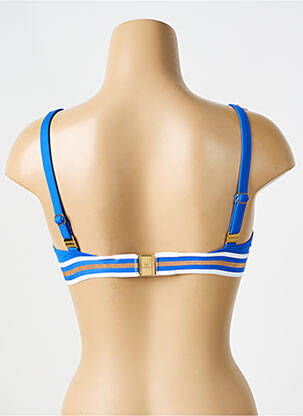 Haut de maillot de bain stretch haut soutien-gorge emboitant bleu LISE CHARMEL femme
