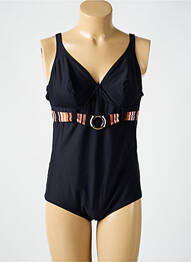 Maillot de bain 1 pièce haut soutien-gorge emboitant haut soutien-gorge emboitant noir ANTIGEL femme