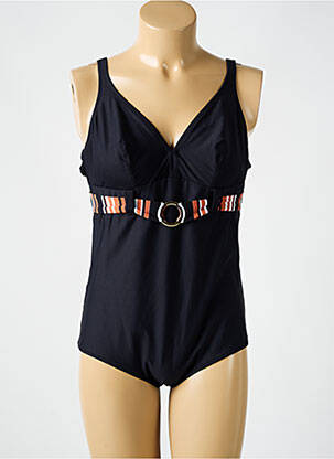 Maillot de bain 1 pièce haut soutien-gorge emboitant haut soutien-gorge emboitant noir ANTIGEL femme