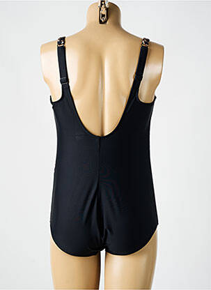 Maillot de bain 1 pièce effet matière satinée haut soutien-gorge moulé noir ANITA femme