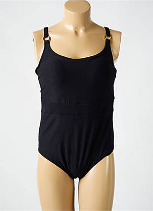 Maillot de bain 1 pièce effet matière satinée haut soutien-gorge moulé noir PRIMA DONNA femme