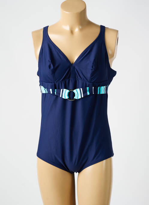 Maillot de bain 1 pièce bleu ANTIGEL pour femme