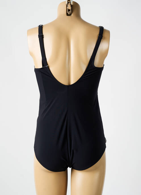 Maillot de bain 1 pièce imprimé fantaisie haut soutien-gorge avec mousse de rembourrage amovible noir ANITA femme