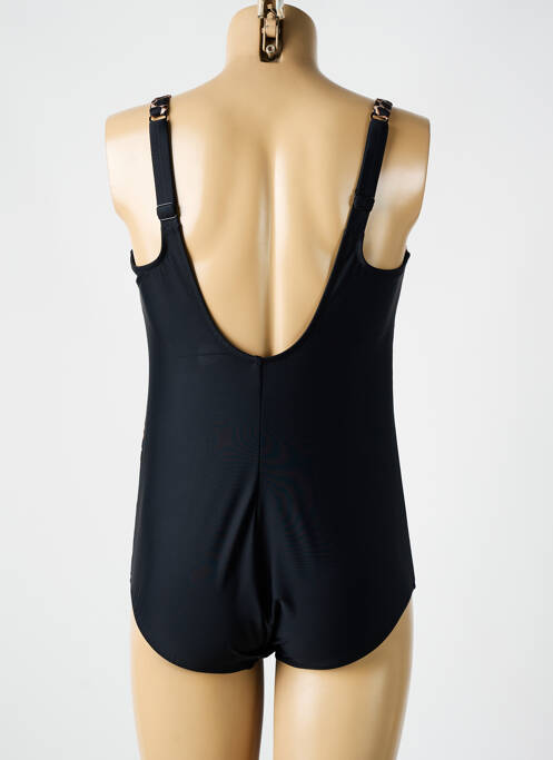 Maillot de bain 1 pièce effet matière satinée haut soutien-gorge moulé noir ANITA femme
