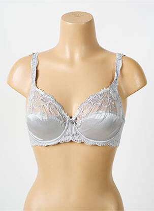 Soutien-gorge broderie haut soutien-gorge emboitant gris LISE CHARMEL femme
