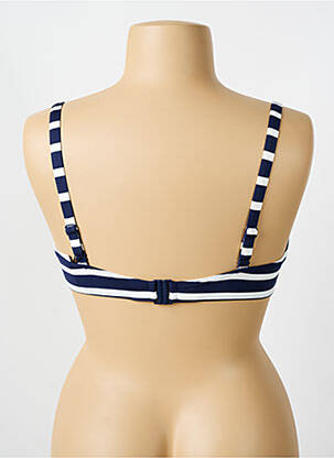 Haut de maillot de bain bretelles élastiquées ajustables bleu PRIMADONNA femme