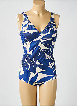 Maillot de bain 1 pièce imprimé fantaisie bleu TRIUMPH femme