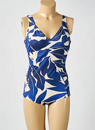 Maillot de bain 1 pièce imprimé fantaisie bleu TRIUMPH femme