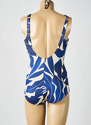 Maillot de bain 1 pièce imprimé fantaisie bleu TRIUMPH femme