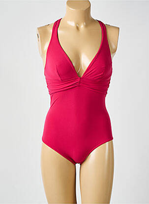 Maillot de bain 1 pièce bretelles élastiquées ajustables rose SIMONE PERELE femme