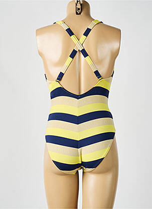 Maillot de bain 1 pièce imprimé fantaisie jaune ANDRES SARDA femme