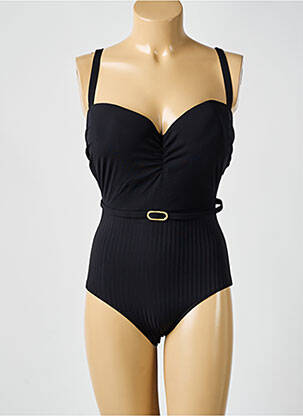 Maillot de bain 1 pièce noir EMPREINTE femme
