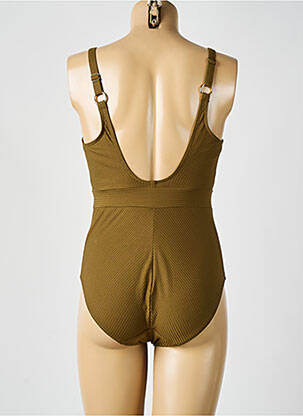 Maillot de bain 1 pièce bretelles élastiquées vert PRIMADONNA femme