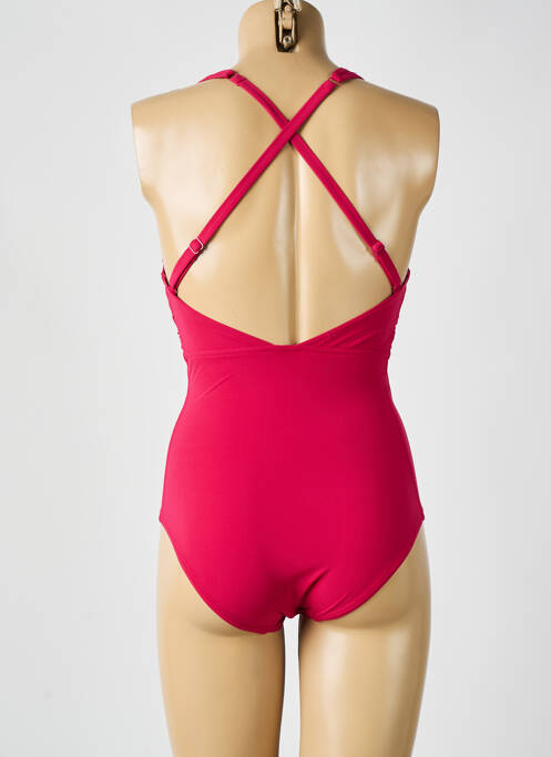 Maillot de bain 1 pièce bretelles élastiquées ajustables rose SIMONE PERELE femme