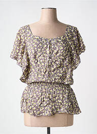Blouse manches courtes manches courtes gris REDSOUL femme