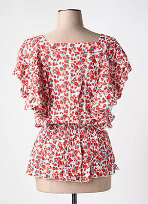 Blouse manches courtes manches courtes rouge REDSOUL femme