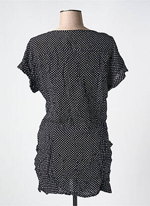 Tunique manches courtes coupe cintrée noir REDSOUL femme