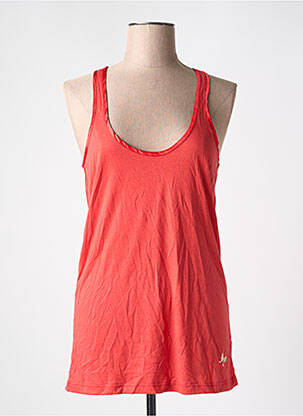 Débardeur stretch sans manche rouge REDSOUL femme