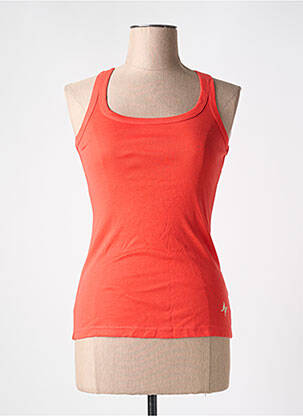 Débardeur coupe ajustée sans manche orange REDSOUL femme