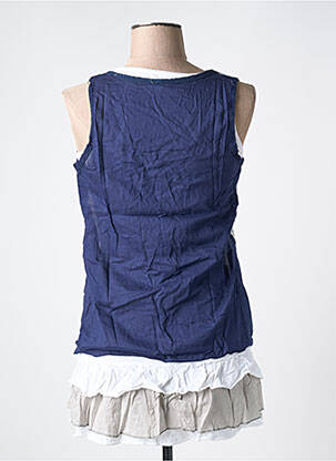 Tunique sans manche coupe cintrée bleu REDSOUL femme
