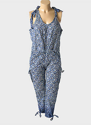 Combi-pantalon fines bretelles fines bretelles bleu REDSOUL fille