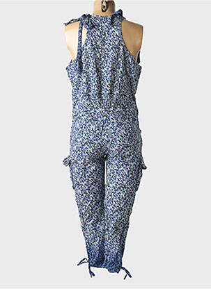 Combi-pantalon fines bretelles fines bretelles bleu REDSOUL fille