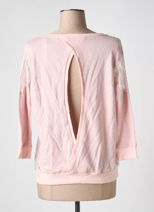 Sweat-shirt stretch manches 3/4 rose REDSOUL femme