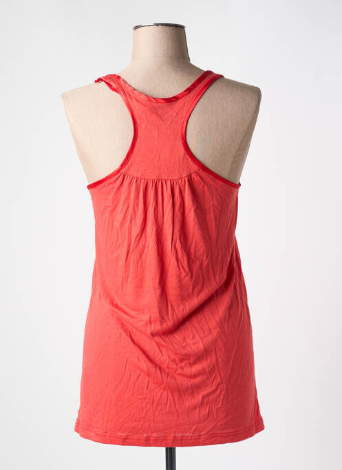 Débardeur stretch sans manche rouge REDSOUL femme