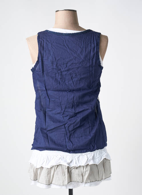 Tunique sans manche coupe cintrée bleu REDSOUL femme