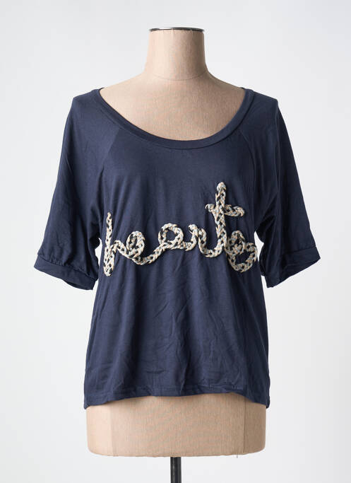 T-shirt stretch manches 3/4 bleu REDSOUL femme