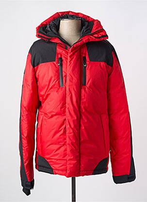 Doudoune poches a capuche rouge REDSKINS homme