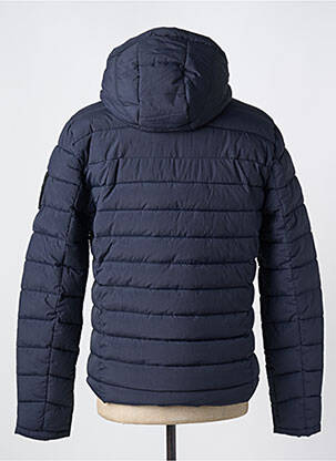 Doudoune poches a capuche bleu REDSKINS homme