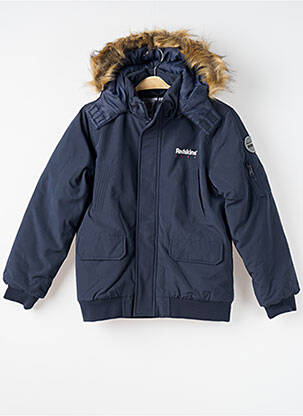 Parka poches a capuche bleu REDSKINS garçon