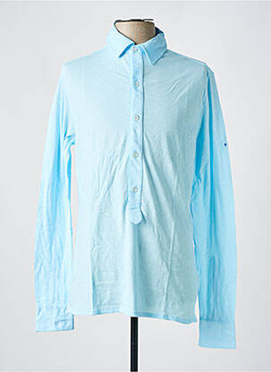 Polo manches longues manches longues bleu LES GARCONS FACILES homme