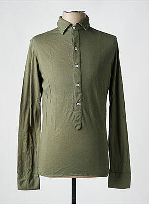Polo manches longues manches longues vert LES GARCONS FACILES homme