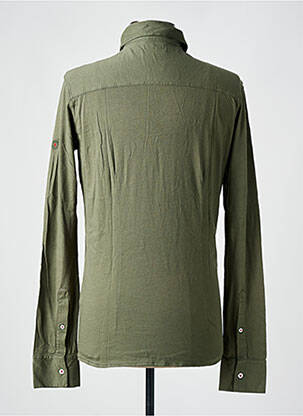 Polo manches longues manches longues vert LES GARCONS FACILES homme